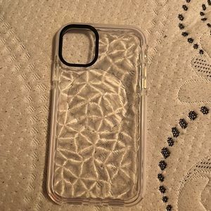 iPhone 11 clear diamond phone case.